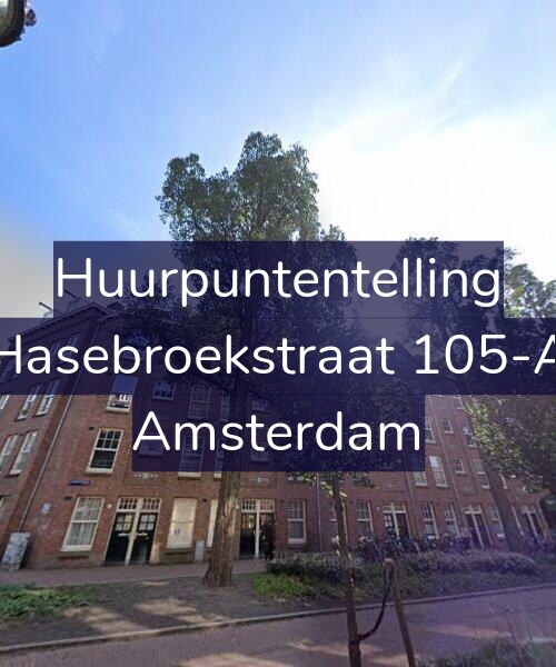 Foto gevel Huurpuntentelling voor Hasebroekstraat 105-A, Amsterdam