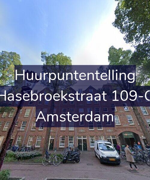 Foto gevel Huurpuntentelling voor Hasebroekstraat 109-C, Amsterdam