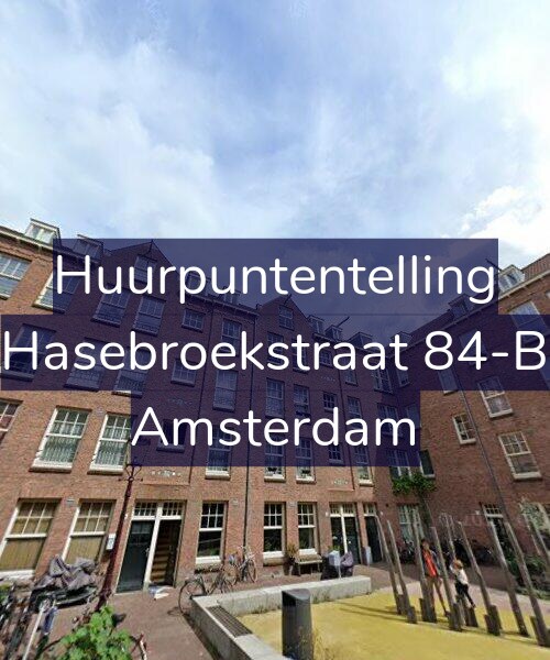 Foto gevel Huurpuntentelling voor Hasebroekstraat 84-B, Amsterdam