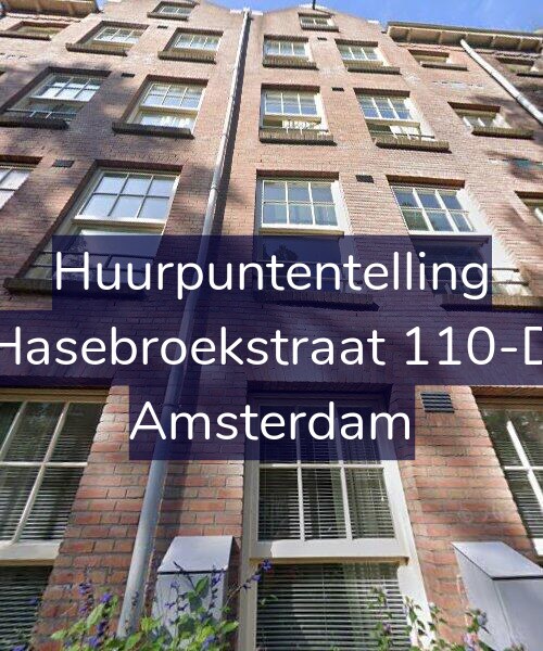 Foto gevel Huurpuntentelling voor Hasebroekstraat 110-D, Amsterdam