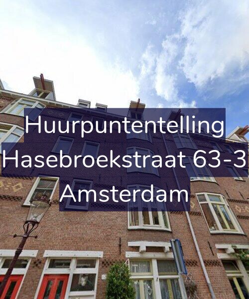 Foto gevel Huurpuntentelling voor Hasebroekstraat 63-3, Amsterdam