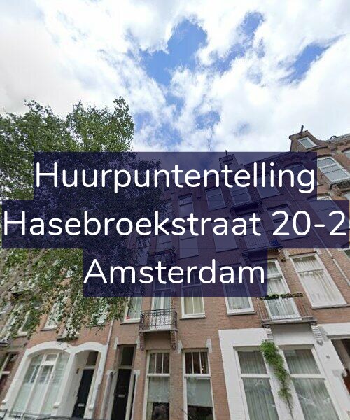 Foto gevel Huurpuntentelling voor Hasebroekstraat 20-2, Amsterdam