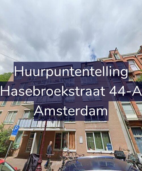 Foto gevel Huurpuntentelling voor Hasebroekstraat 44-A, Amsterdam