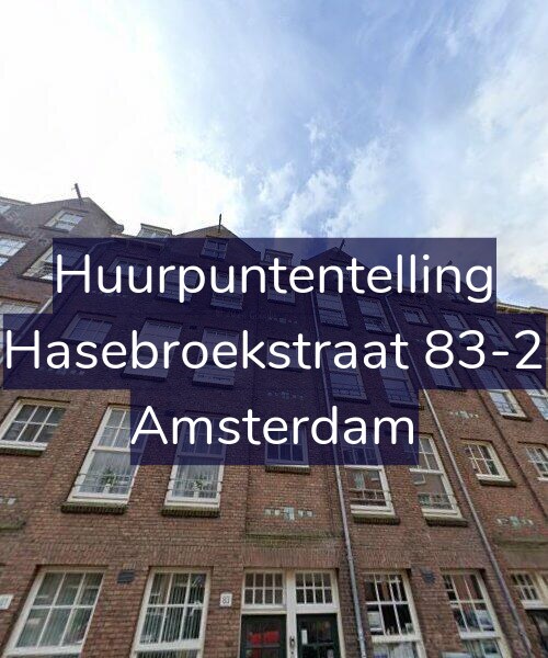 Foto gevel Huurpuntentelling voor Hasebroekstraat 83-2, Amsterdam