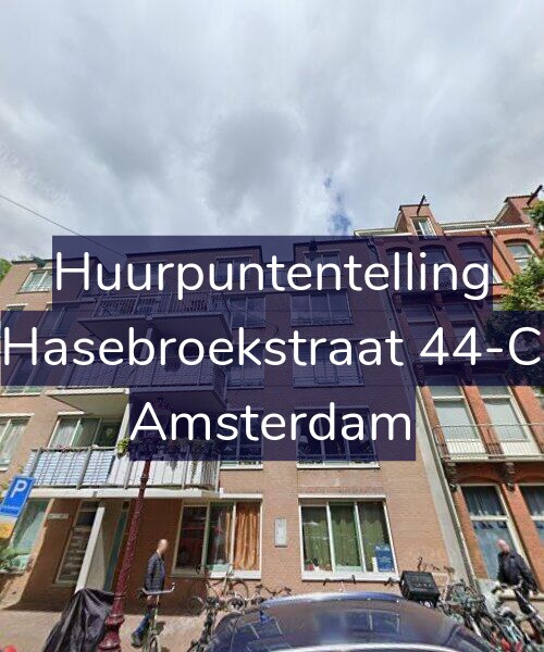 Foto gevel Huurpuntentelling voor Hasebroekstraat 44-C, Amsterdam
