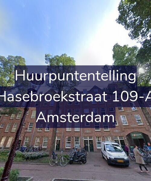 Foto gevel Huurpuntentelling voor Hasebroekstraat 109-A, Amsterdam
