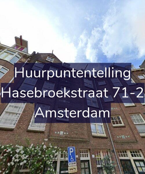 Foto gevel Huurpuntentelling voor Hasebroekstraat 71-2, Amsterdam