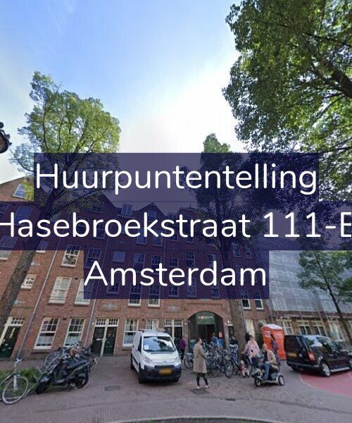 Foto gevel Huurpuntentelling voor Hasebroekstraat 111-B, Amsterdam