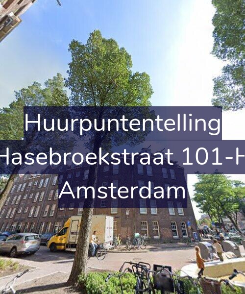 Foto gevel Huurpuntentelling voor Hasebroekstraat 101-H, Amsterdam