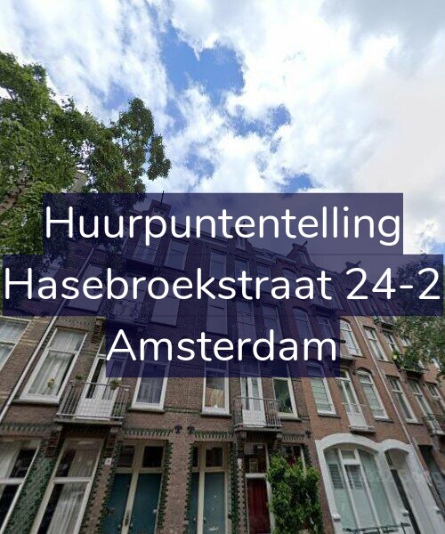Foto gevel Huurpuntentelling voor Hasebroekstraat 24-2, Amsterdam