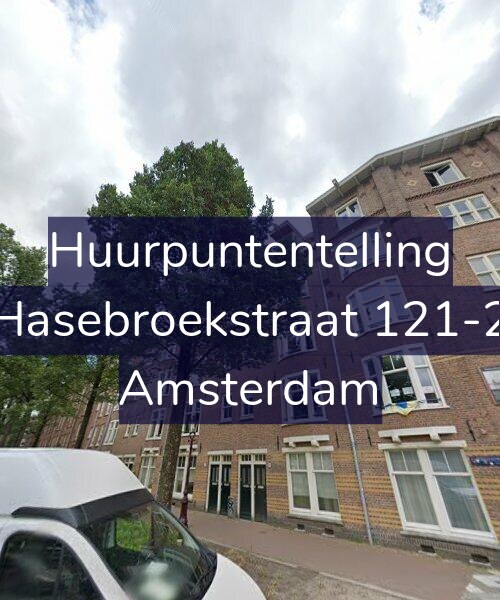 Foto gevel Huurpuntentelling voor Hasebroekstraat 121-2, Amsterdam
