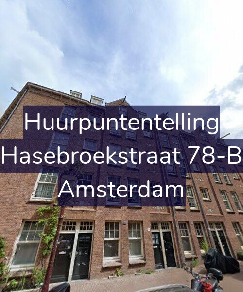 Foto gevel Huurpuntentelling voor Hasebroekstraat 78-B, Amsterdam