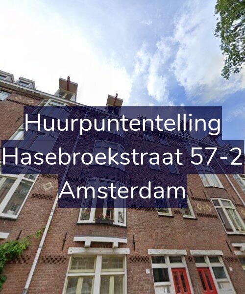 Foto gevel Huurpuntentelling voor Hasebroekstraat 57-2, Amsterdam
