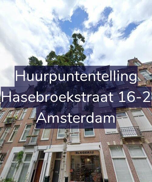 Foto gevel Huurpuntentelling voor Hasebroekstraat 16-2, Amsterdam