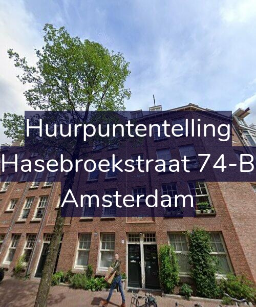 Foto gevel Huurpuntentelling voor Hasebroekstraat 74-B, Amsterdam