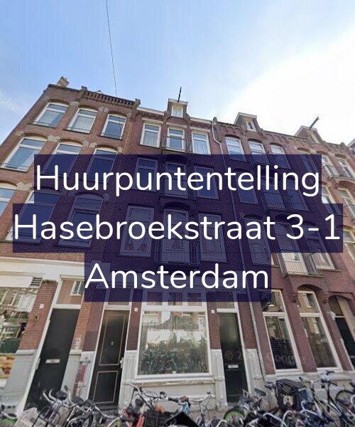 Foto gevel Huurpuntentelling voor Hasebroekstraat 3-1, Amsterdam