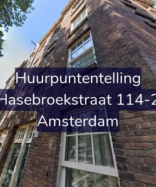 Foto gevel Huurpuntentelling voor Hasebroekstraat 114-2, Amsterdam