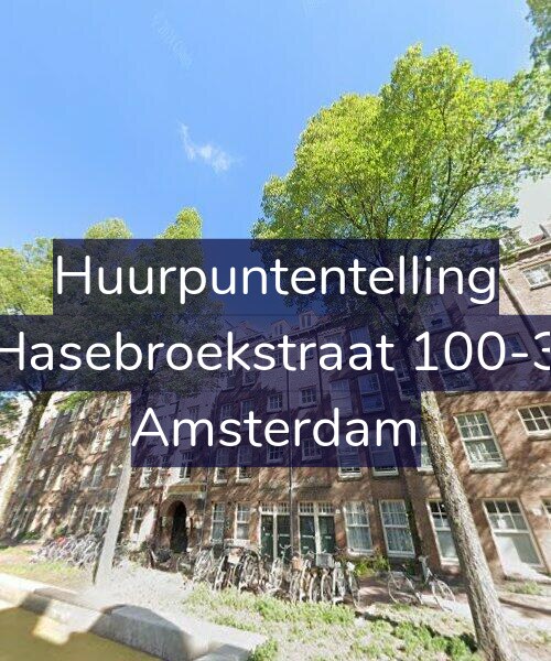 Foto gevel Huurpuntentelling voor Hasebroekstraat 100-3, Amsterdam