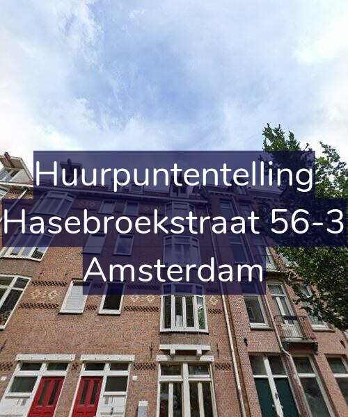 Foto gevel Huurpuntentelling voor Hasebroekstraat 56-3, Amsterdam