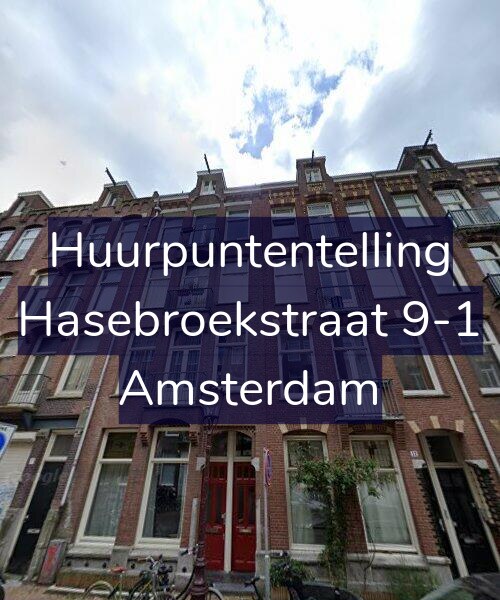 Foto gevel Huurpuntentelling voor Hasebroekstraat 9-1, Amsterdam