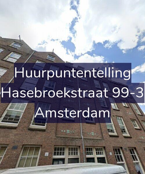 Foto gevel Huurpuntentelling voor Hasebroekstraat 99-3, Amsterdam