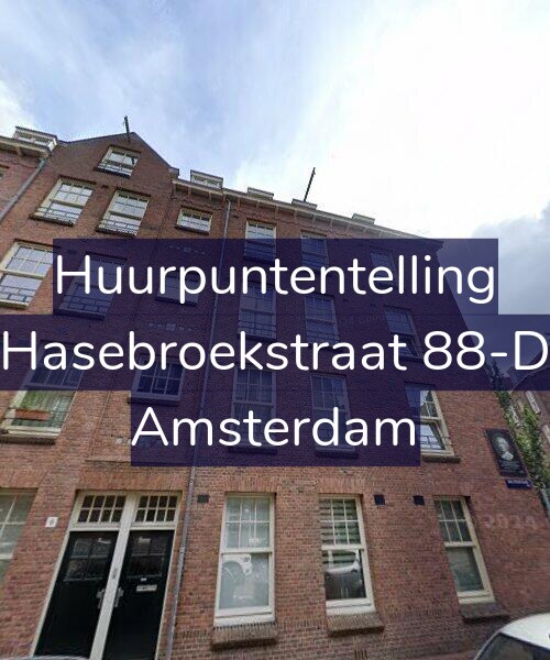 Foto gevel Huurpuntentelling voor Hasebroekstraat 88-D, Amsterdam