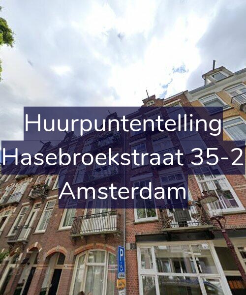 Foto gevel Huurpuntentelling voor Hasebroekstraat 35-2, Amsterdam