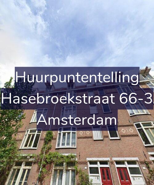 Foto gevel Huurpuntentelling voor Hasebroekstraat 66-3, Amsterdam