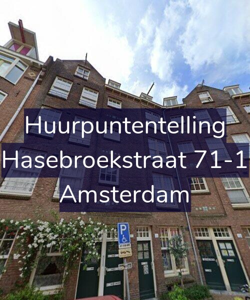 Foto gevel Huurpuntentelling voor Hasebroekstraat 71-1, Amsterdam