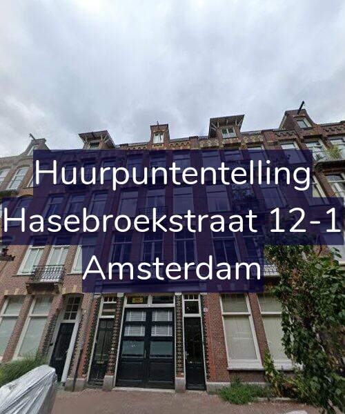 Foto gevel Huurpuntentelling voor Hasebroekstraat 12-1, Amsterdam