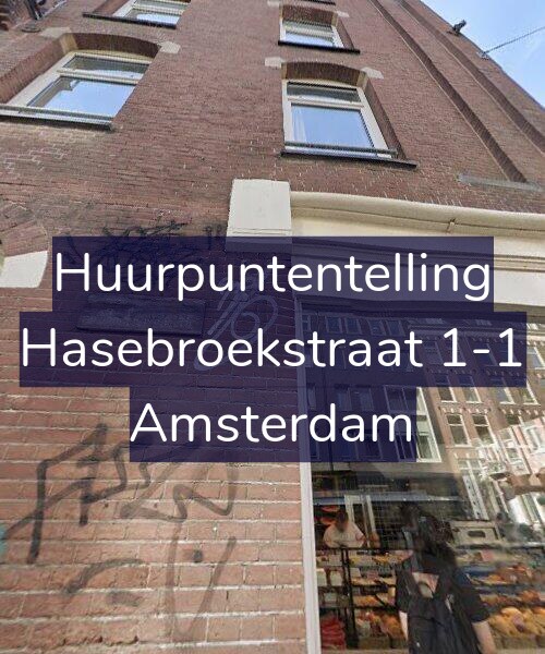 Foto gevel Huurpuntentelling voor Hasebroekstraat 1-1, Amsterdam