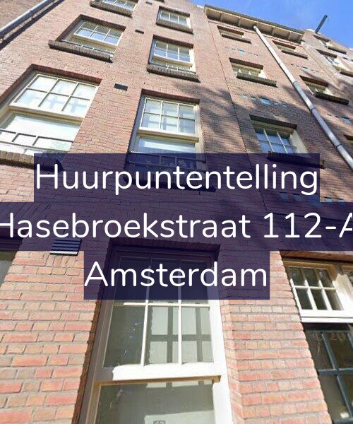 Foto gevel Huurpuntentelling voor Hasebroekstraat 112-A, Amsterdam