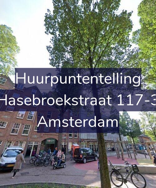 Foto gevel Huurpuntentelling voor Hasebroekstraat 117-3, Amsterdam