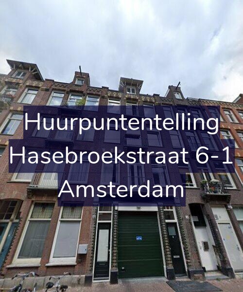 Foto gevel Huurpuntentelling voor Hasebroekstraat 6-1, Amsterdam