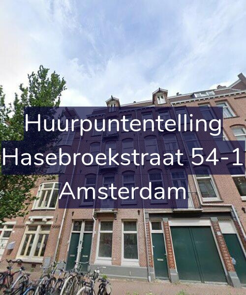 Foto gevel Huurpuntentelling voor Hasebroekstraat 54-1, Amsterdam