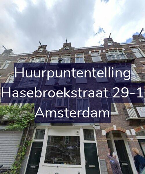 Foto gevel Huurpuntentelling voor Hasebroekstraat 29-1, Amsterdam