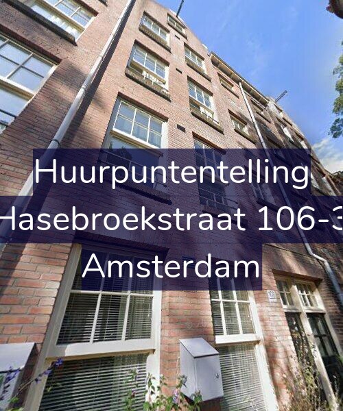 Foto gevel Huurpuntentelling voor Hasebroekstraat 106-3, Amsterdam