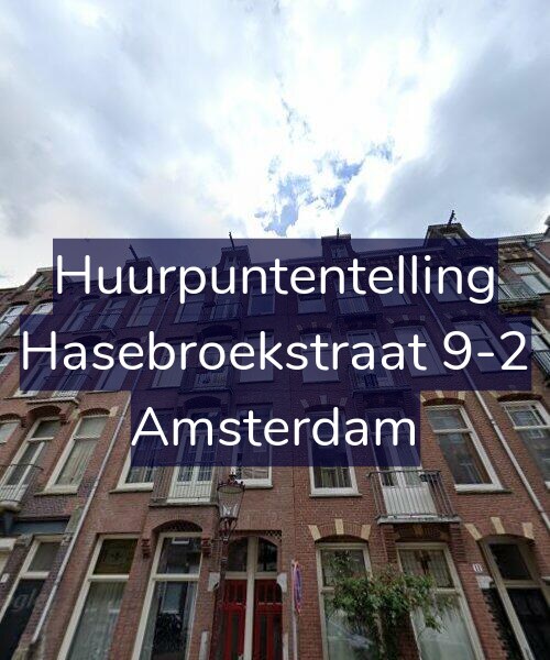 Foto gevel Huurpuntentelling voor Hasebroekstraat 9-2, Amsterdam
