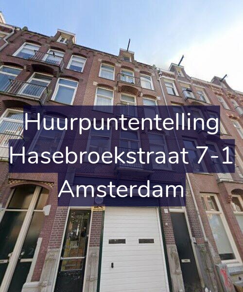 Foto gevel Huurpuntentelling voor Hasebroekstraat 7-1, Amsterdam