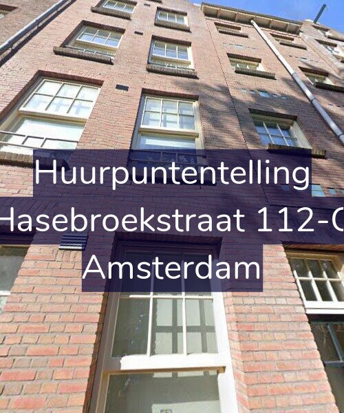 Foto gevel Huurpuntentelling voor Hasebroekstraat 112-C, Amsterdam