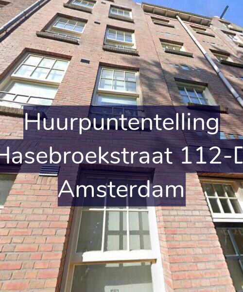 Foto gevel Huurpuntentelling voor Hasebroekstraat 112-D, Amsterdam