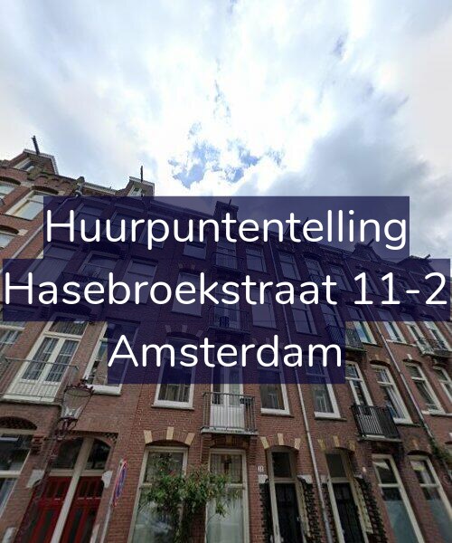 Foto gevel Huurpuntentelling voor Hasebroekstraat 11-2, Amsterdam
