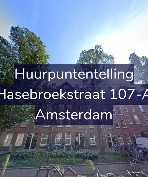 Foto gevel Huurpuntentelling voor Hasebroekstraat 107-A, Amsterdam