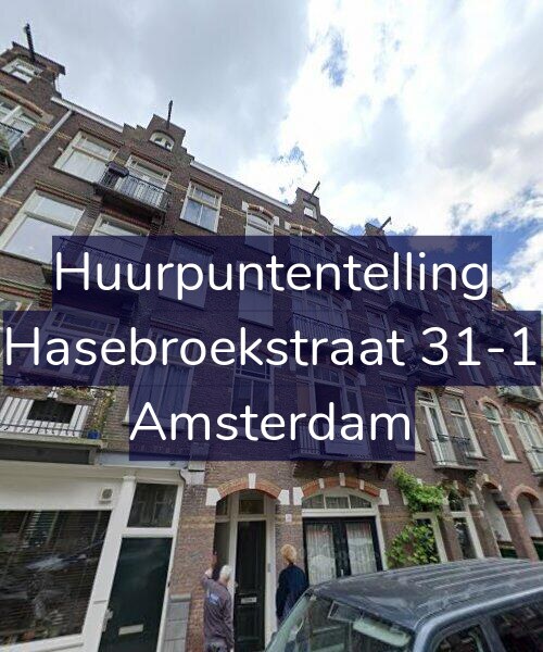 Foto gevel Huurpuntentelling voor Hasebroekstraat 31-1, Amsterdam