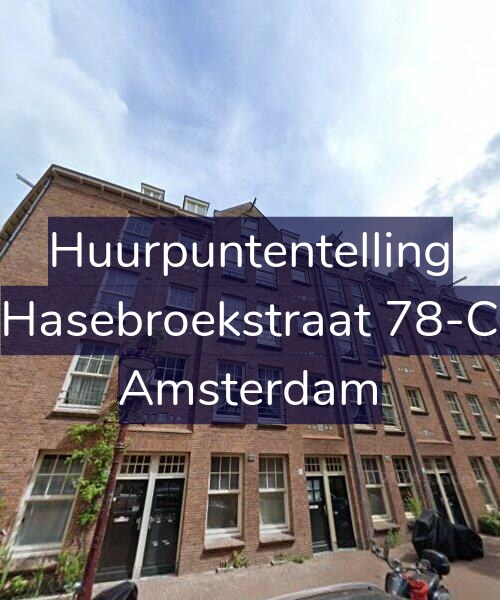 Foto gevel Huurpuntentelling voor Hasebroekstraat 78-C, Amsterdam