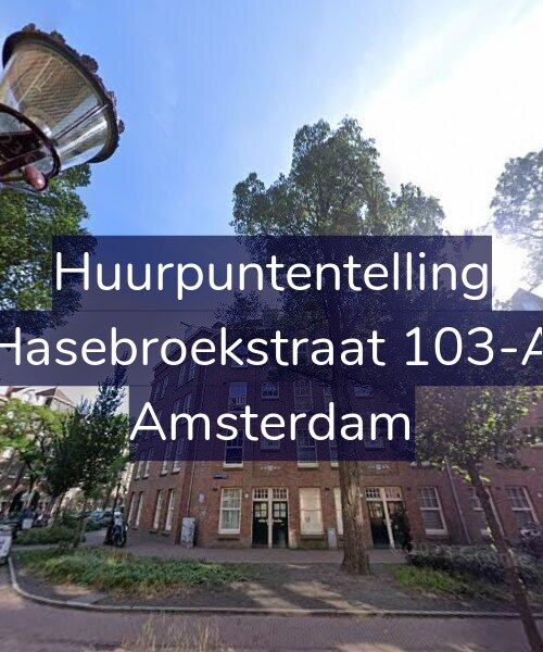 Foto gevel Huurpuntentelling voor Hasebroekstraat 103-A, Amsterdam