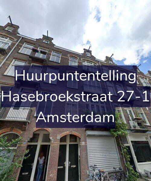 Foto gevel Huurpuntentelling voor Hasebroekstraat 27-1, Amsterdam
