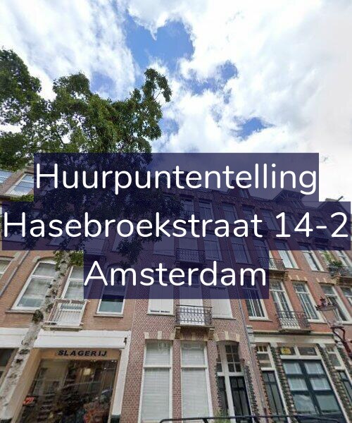 Foto gevel Huurpuntentelling voor Hasebroekstraat 14-2, Amsterdam