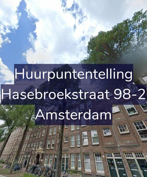 Foto gevel Huurpuntentelling voor Hasebroekstraat 98-2, Amsterdam
