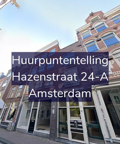 Foto gevel Huurpuntentelling voor Hazenstraat 24-A, Amsterdam